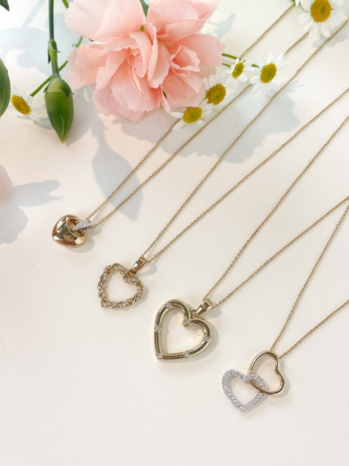 Hanger geelgoud zirkonia