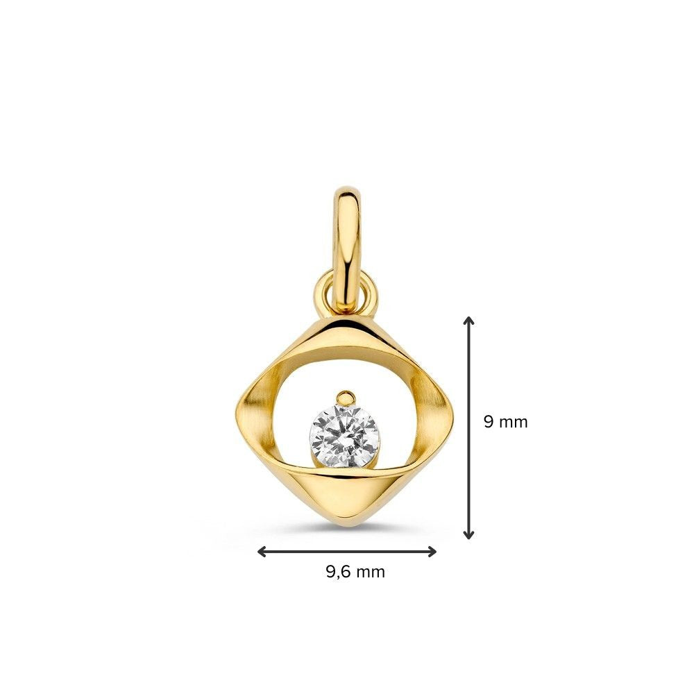 Anhänger Gelbgold Zirkonia