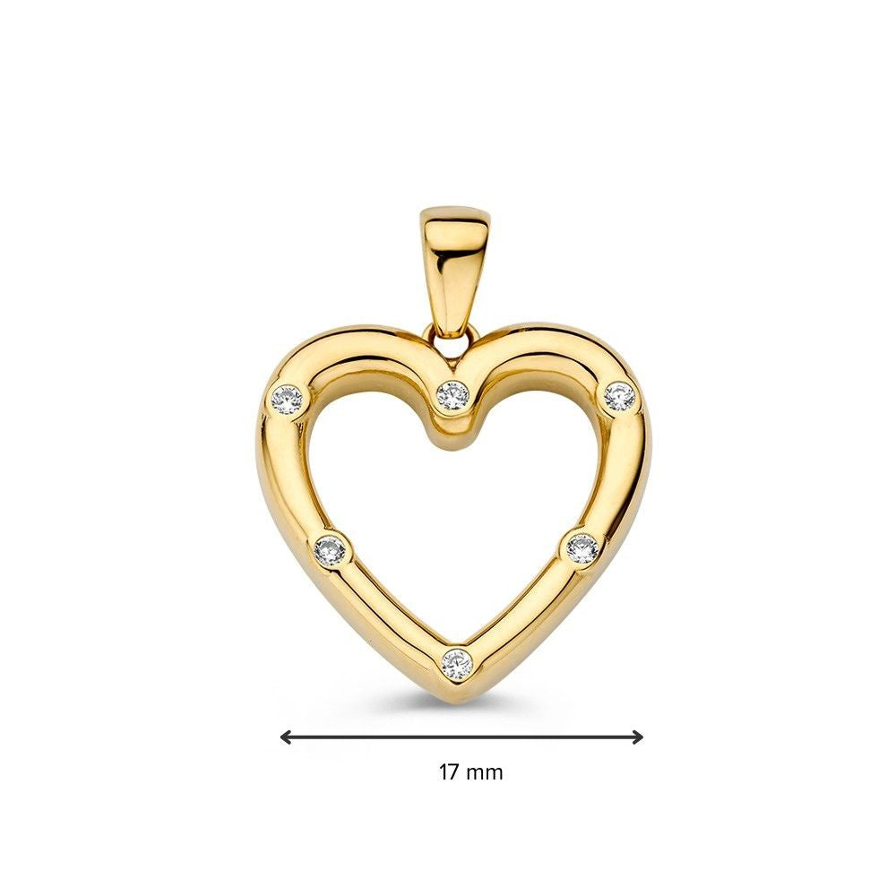 Anhänger Gelbgold Zirkonia