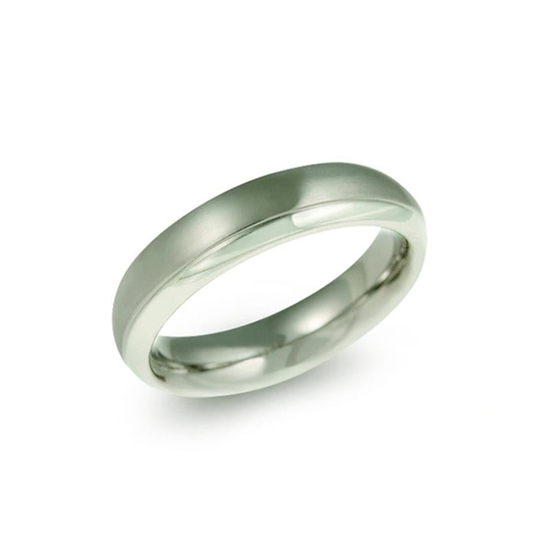 Titanring mit polierter Oberfläche und schmalem, schlichtem Design