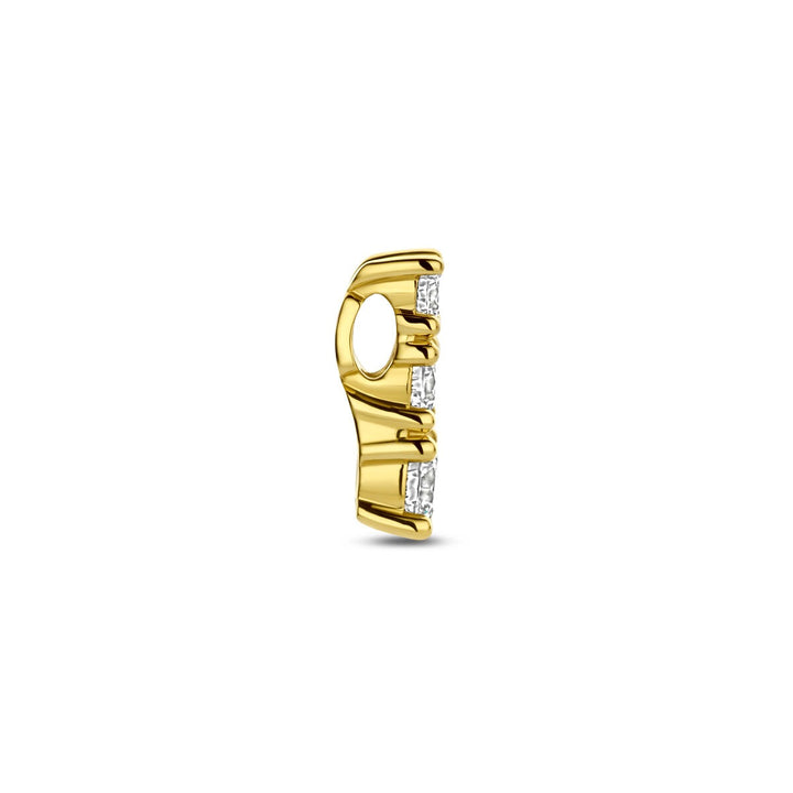 Gouden hanger met lab grown diamant – 14k geelgoud