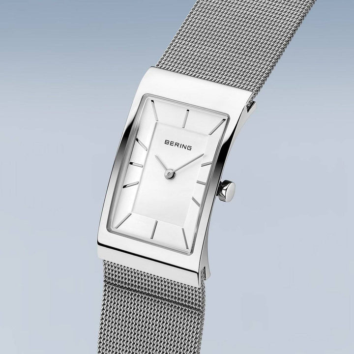 bering dames horloge witte wijzerplaat - 10222-004-S