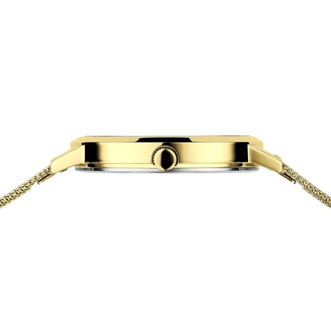 Bering Damenuhr goldfarbenes Zifferblatt 13434-333