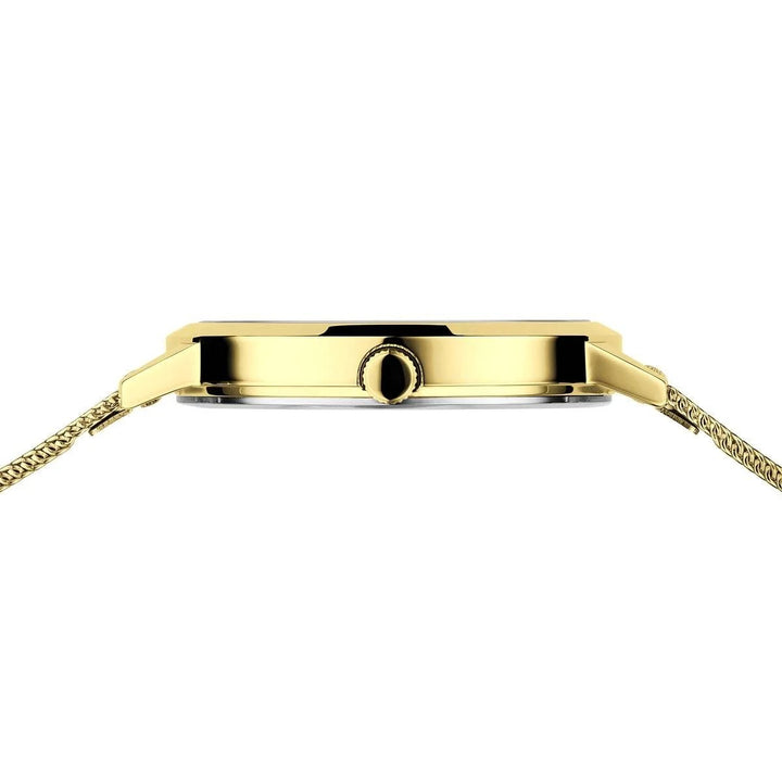 Bering Damenuhr goldfarbenes Zifferblatt 13434-333