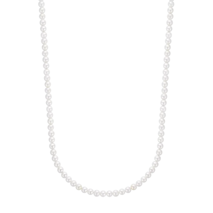 Halskette Perle Edelstein Gold 4mm (38cm)