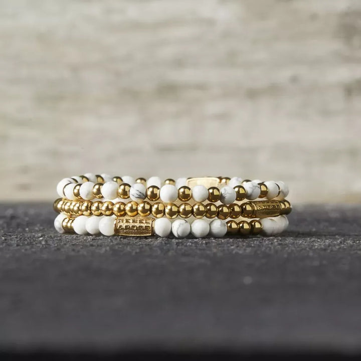 Gold & Virgin White – 4mm L