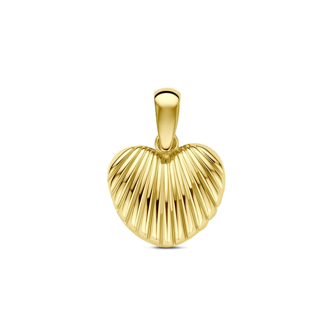 14k Geelgouden hart hanger
