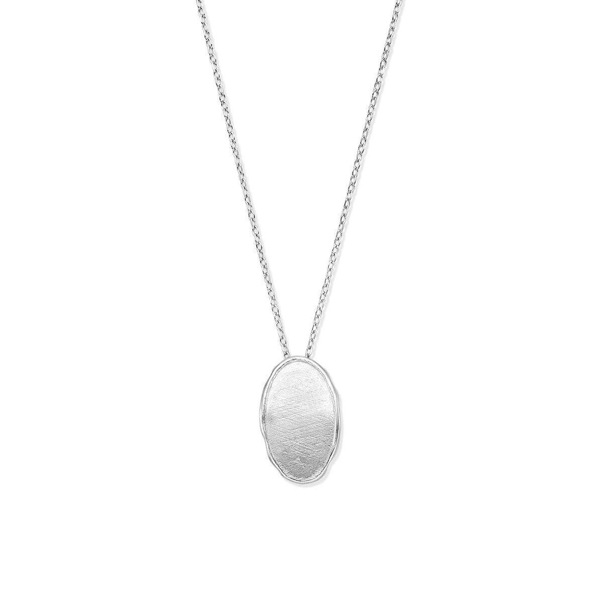 Gerhodineerd 925 zilveren collier met hanger