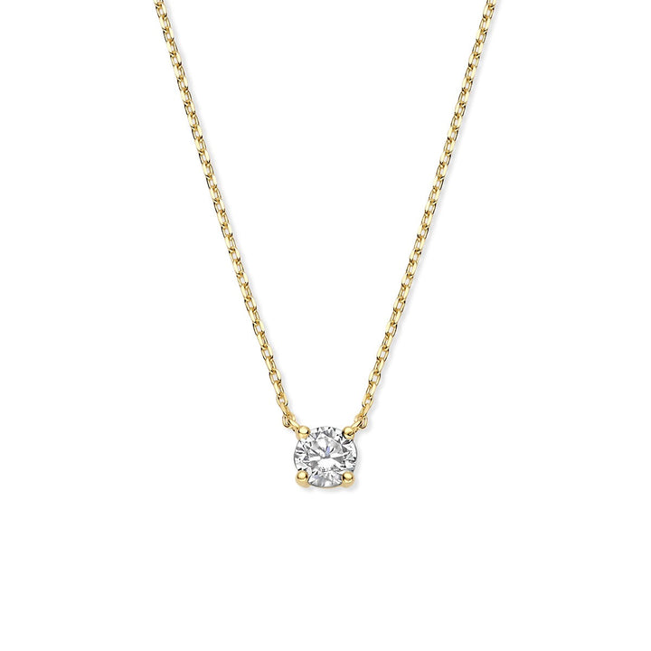Zirkonia-Halskette 40 - 42 - 44 cm 14K Gelbgold