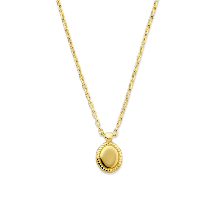 14k Geelgouden collier met hanger – verfijnde elegantie