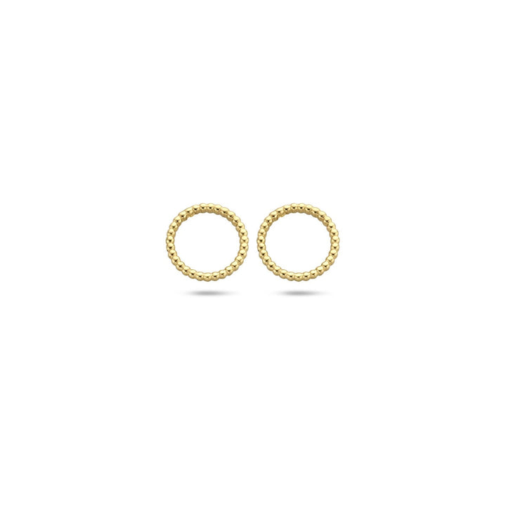 Ohrstecker rund 14K Gelbgold