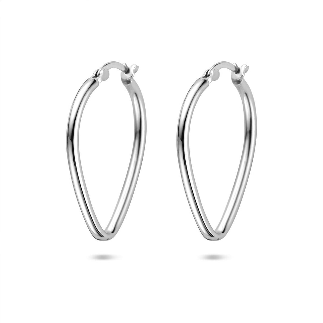 Zilveren oorringen gerhodineerd 25,5 mm