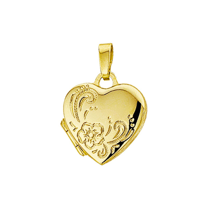 14k Geelgouden hart medaillon
