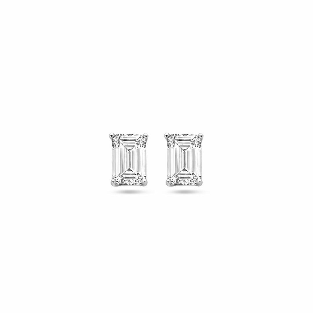 Ohrstecker Zirkonia Silber rhodiniert