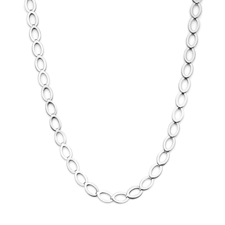 Gerhodineerd 925 zilveren schakelcollier