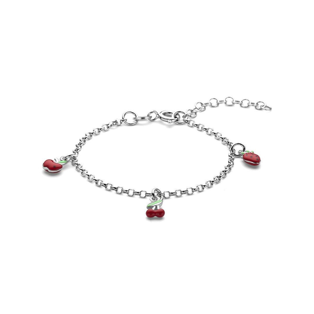 Zilveren kinderarmband met fruit – gerhodineerd 925 zilver