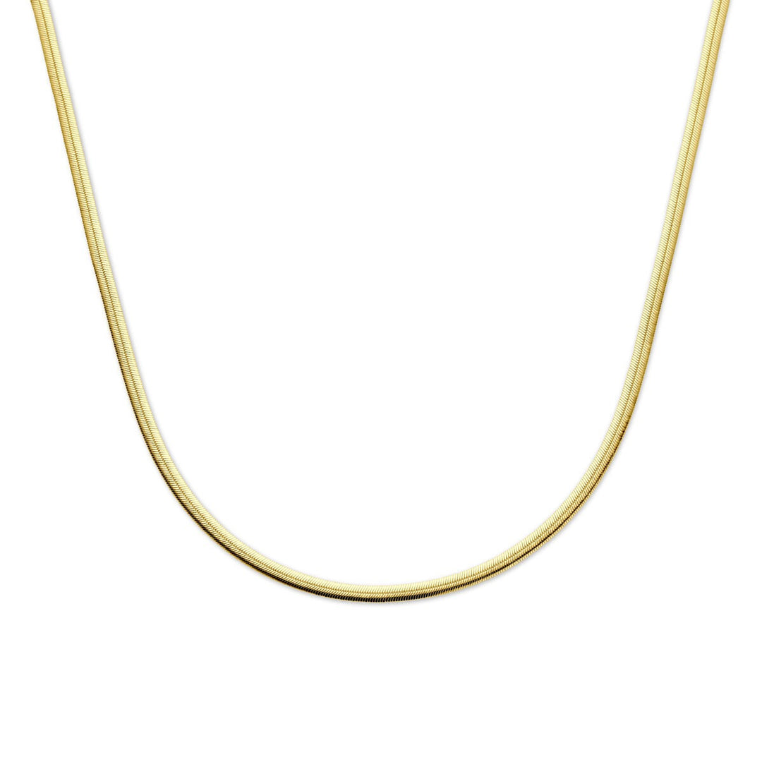 Gourmette ketting verguld – 925 zilver met geelgouden plating, 4 mm