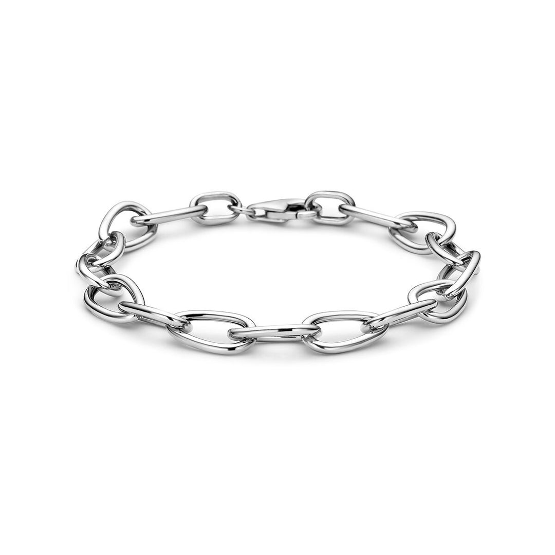 Gerhodineerde 925 zilveren ankerarmband