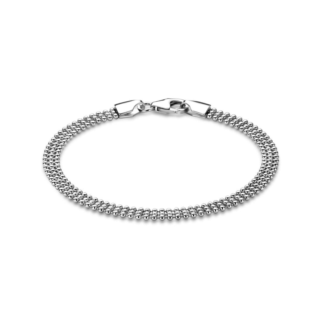 Zilveren dames armband – Gerhodineerd 925 zilver 4,5 mm 18 cm