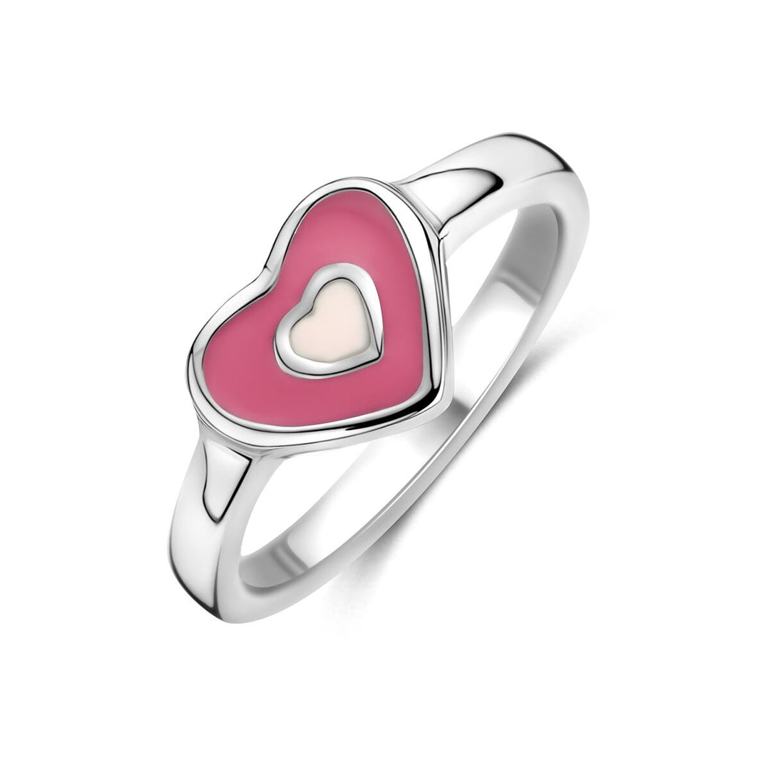 Ring Herz Silber rhodiniert