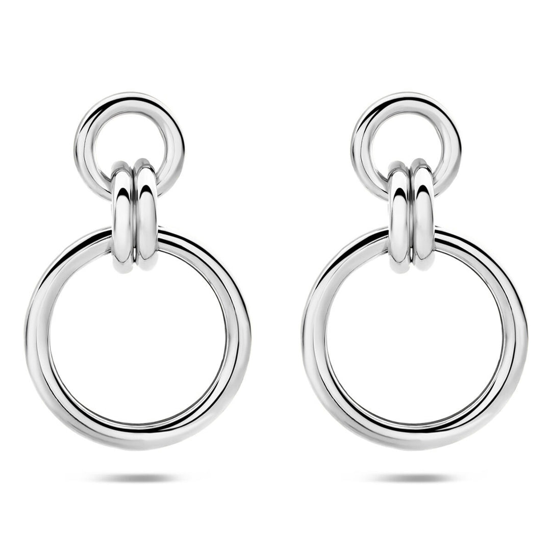 Gerhodineerd zilveren oorhangers rond 925