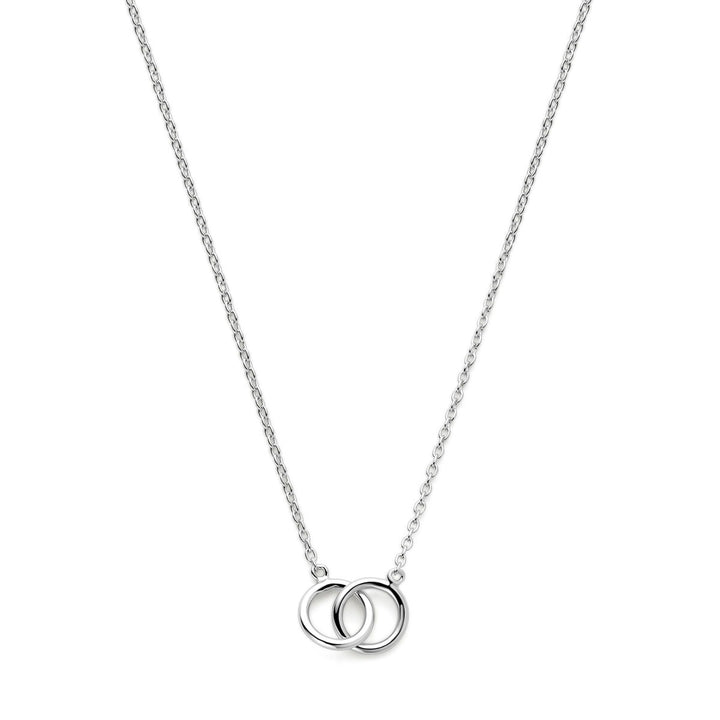 Halskette Kreise 40 + 4 cm Silber rhodiniert
