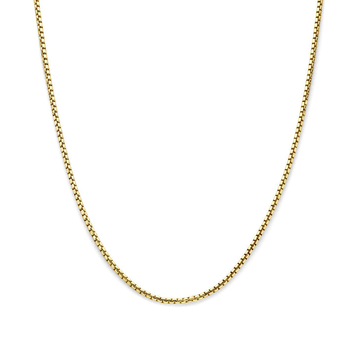 14k geelgouden collier met zilveren kern – Zilgold