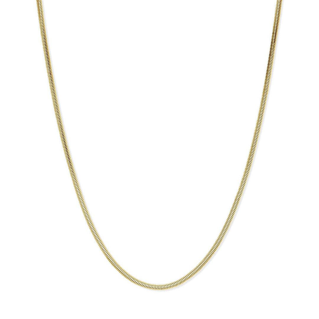 Verguld 925 zilveren slangencollier