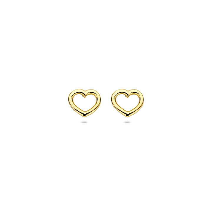 Ohrstecker Herz 14K Gelbgold