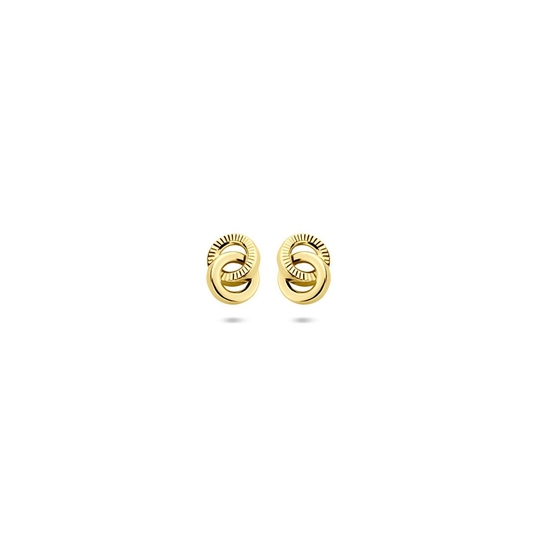 14k Geelgouden oorknoppen – 6 x 4,5 mm