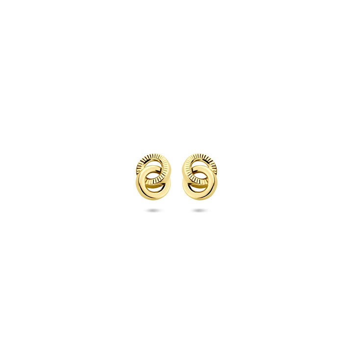 14k Geelgouden oorknoppen – 6 x 4,5 mm
