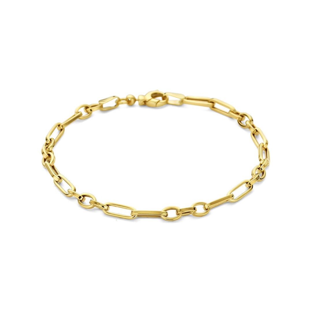 9k geelgouden ankerarmband – 4mm breed
