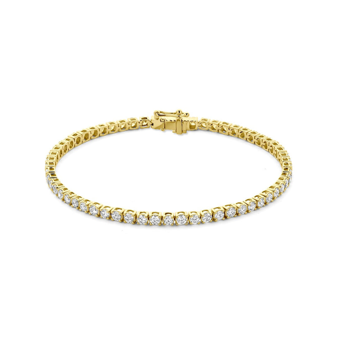 14k Gouden tennis armband met lab grown diamant