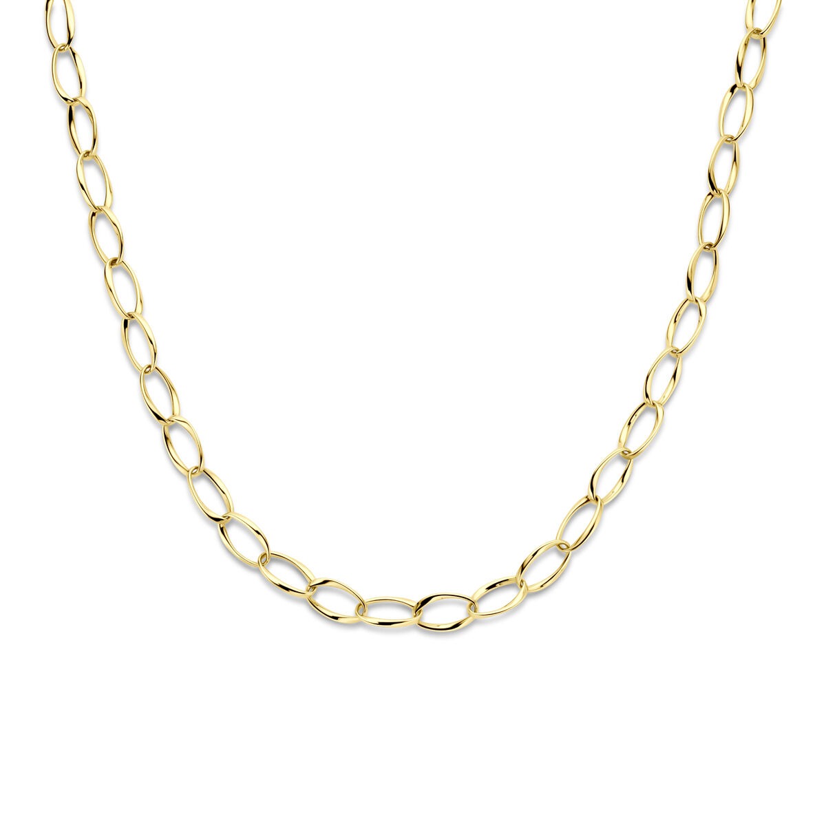 Goldenes Collier aus 14k mit 10,5 mm großen Gliedern