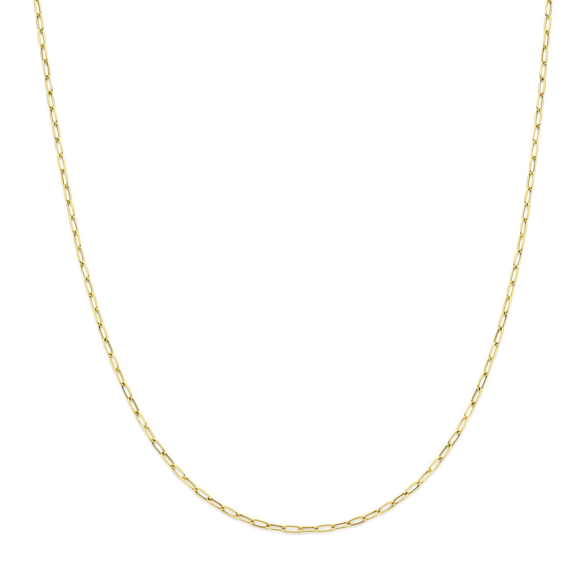 14k Gelbgold Collier mit Ankerkette