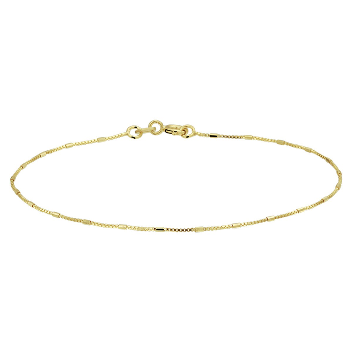 Goldenes venezianische Armband mit Stäbchen aus 14 Karat Gold