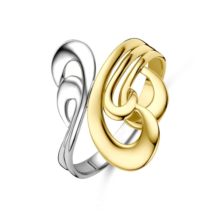 14k Bicolor gouden dames ring