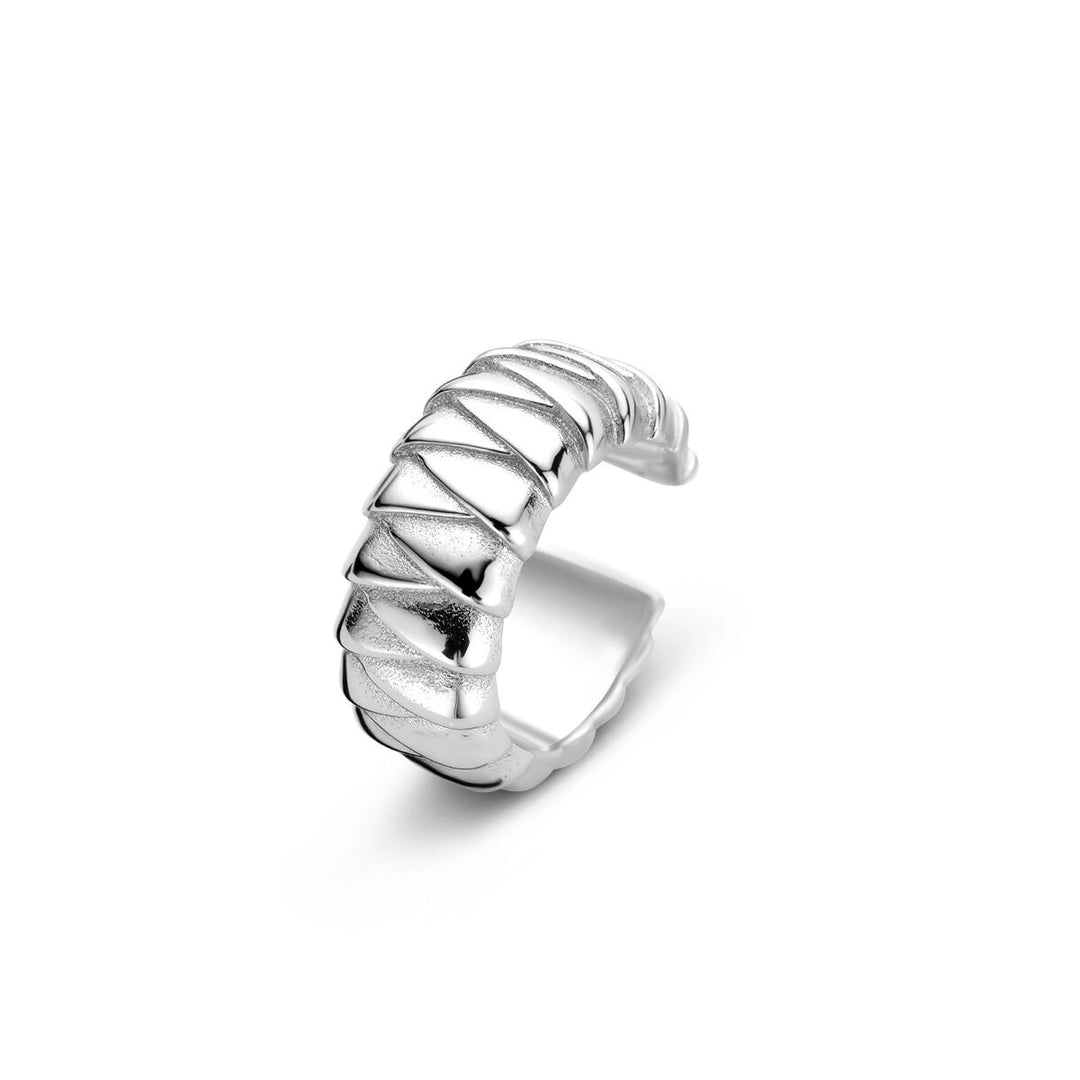 Zilveren ear cuff – gerhodineerd 925 zilver