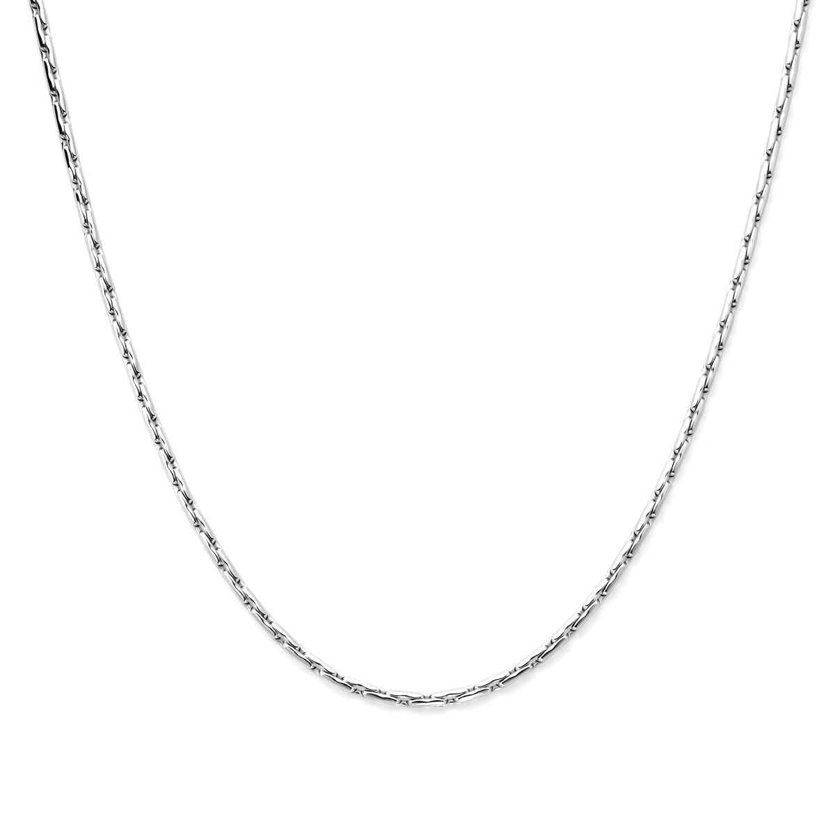 Silberne Cardano-Armband mit glänzender rhodinierter Oberfläche und gedrehtem Design