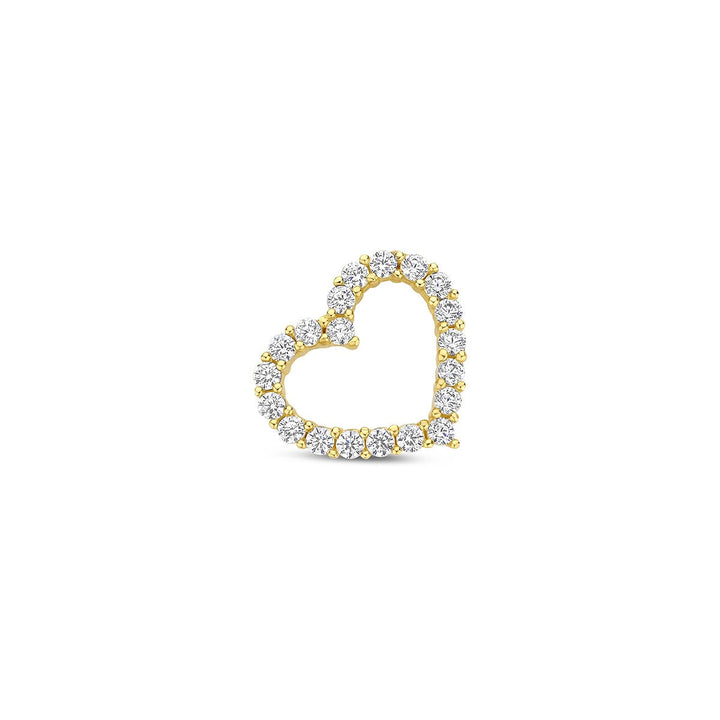 Anhänger Herz Zirkonia 14K Gelbgold