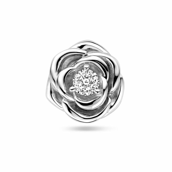 Anhänger Rose Zirkonia Silber rhodiniert