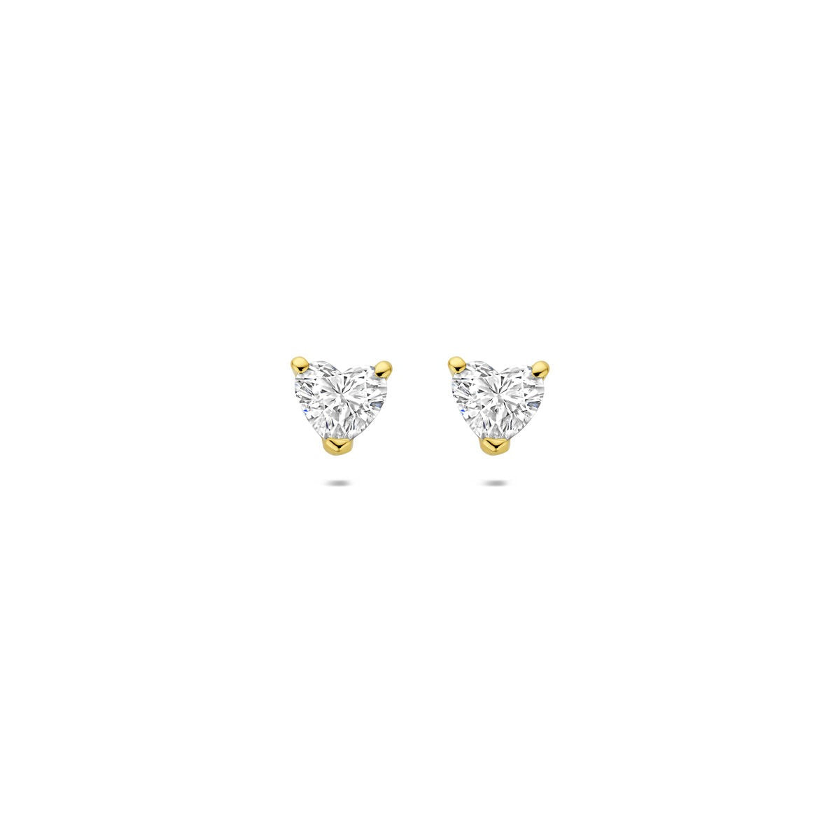 Ohrstecker aus 14k Gelbgold mit herzförmigem, lab-grown Diamanten von 0,60 ct