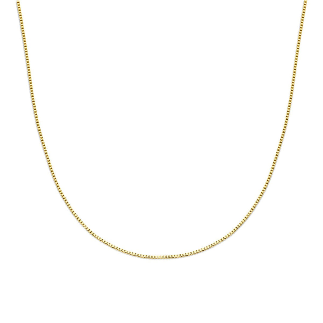 Stalen dames ketting met geelgouden ion plating