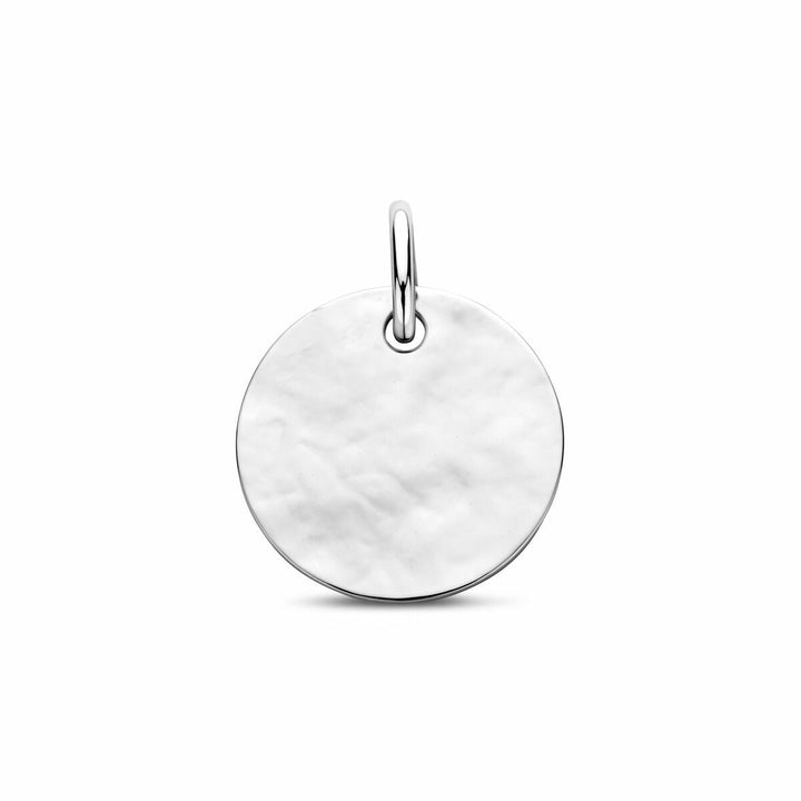 Zilveren graveerhanger 925 gerhodineerd – 12 mm