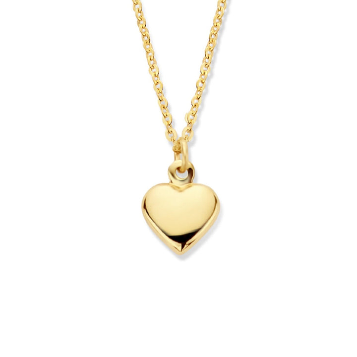 9k Geel Collier Hartje