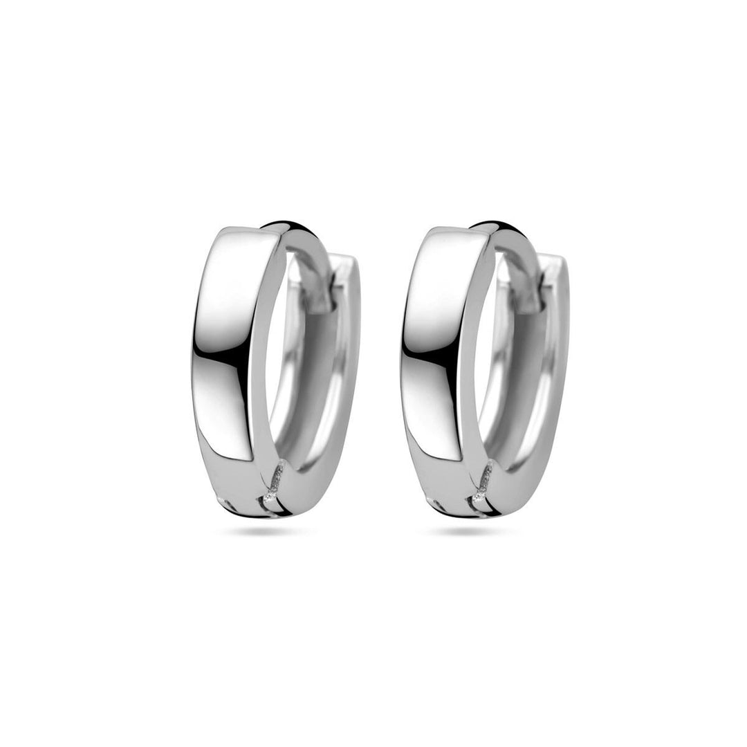 flache Ohrhänger 2,5 mm Silber rhodiniert 