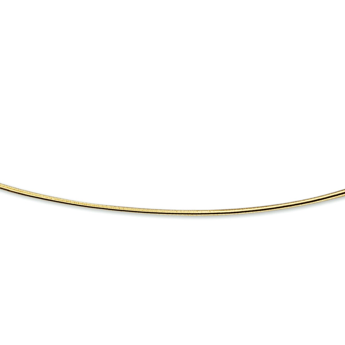 14k gelbgoldenes Omega-Collier mit einer Breite von 1,1 mm