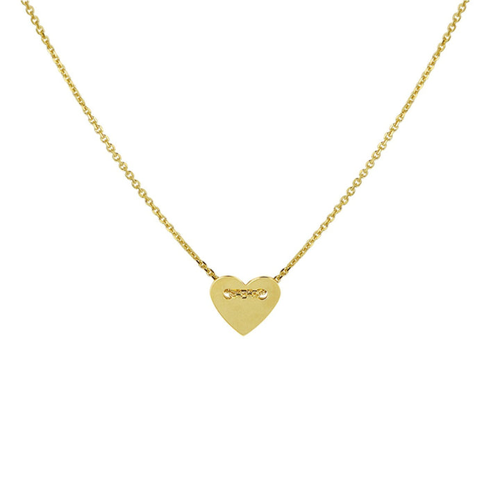 Gravurkette Herz 40 - 42 cm 14K Gelbgold