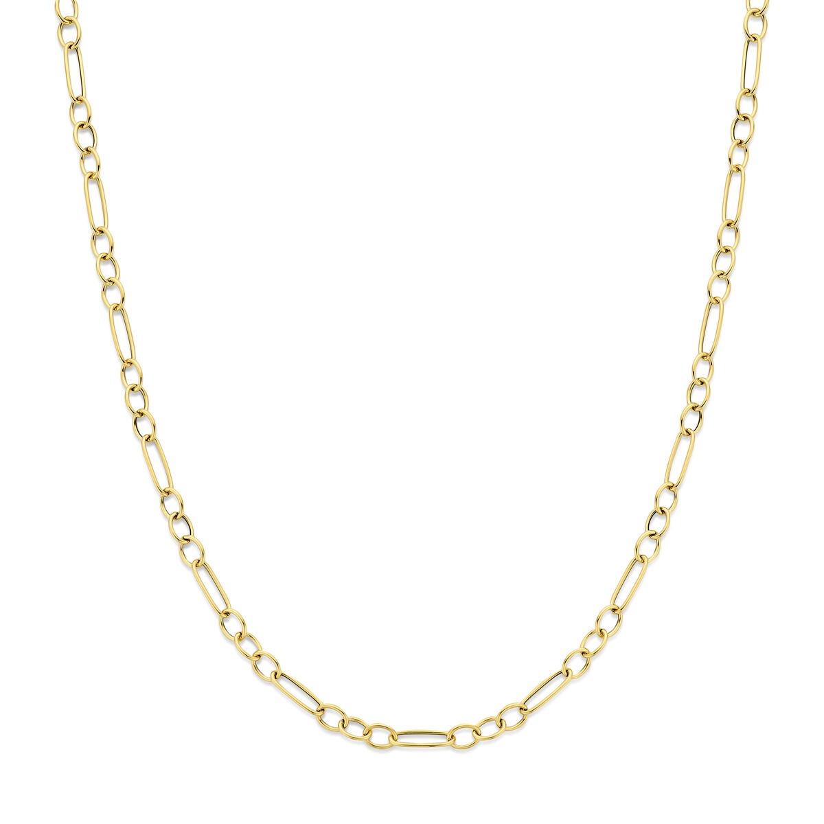 14k gelbgoldene Ankerkette mit ovalen Gliedern