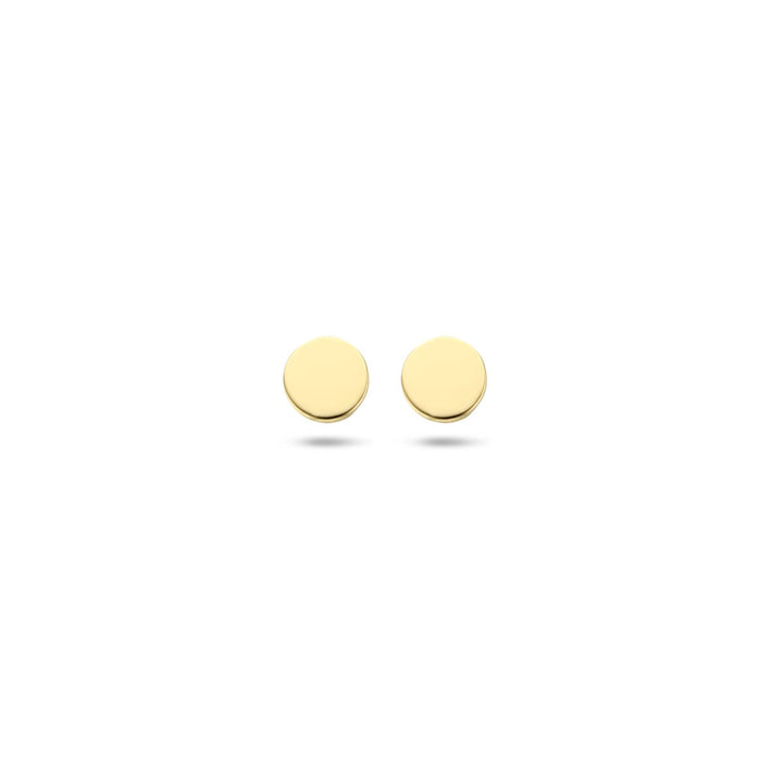 Ohrstecker rund 14K Gelbgold